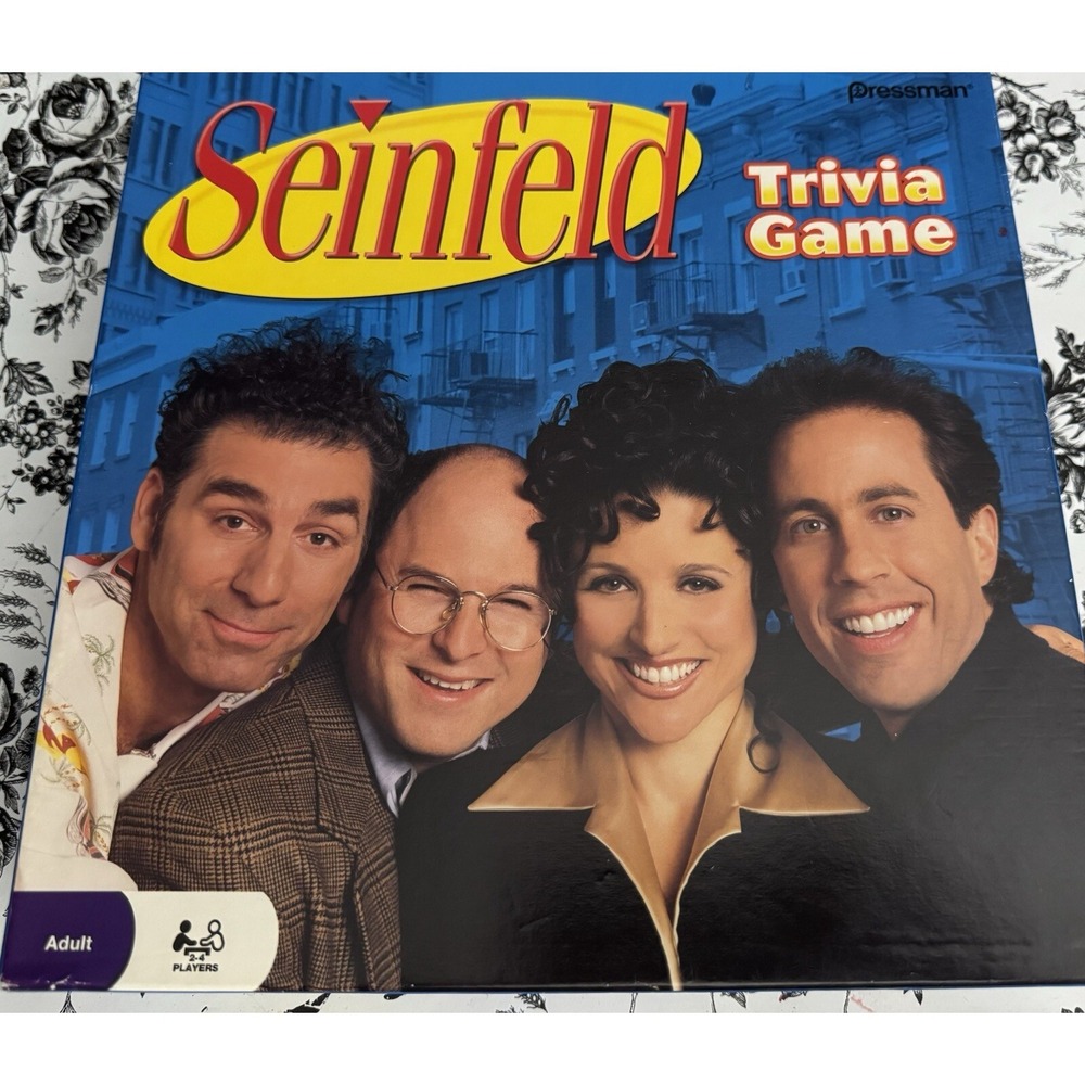Seinfeld Trivia Board Game By Pressman 2009 Edition Adult 2-4 Players Complete